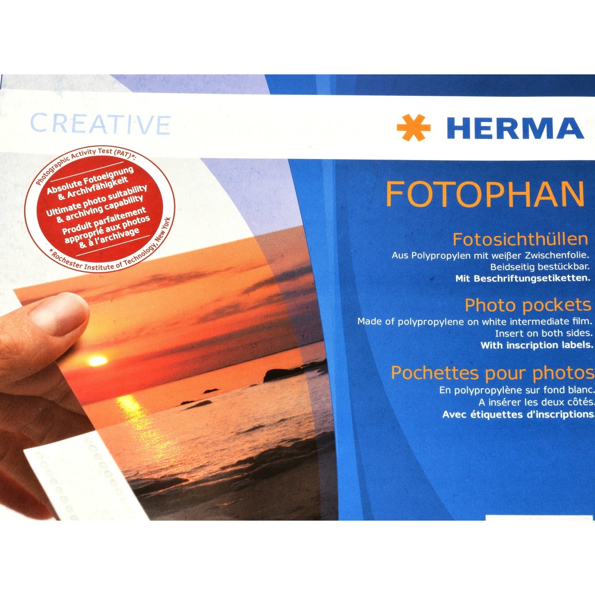 Herma Koszulki na zdjęcia 13x18cm 10szt (2 odbitki w poziomie, białe) 7587