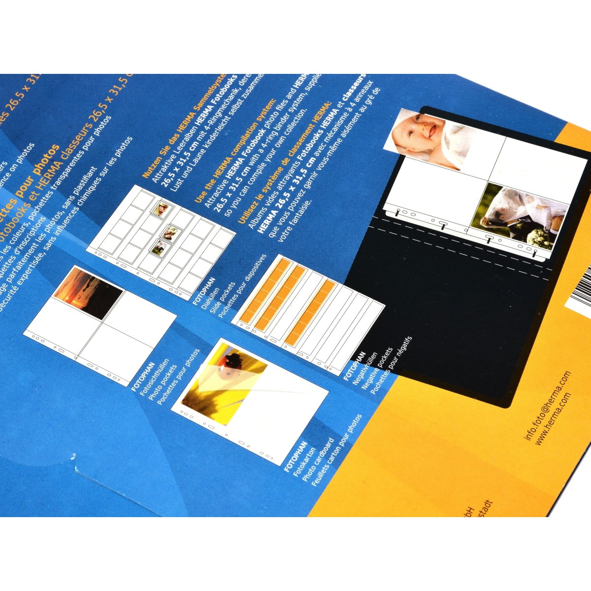 Herma Koszulki na zdjęcia 13x18cm 10szt (2 odbitki w poziomie, białe) 7587