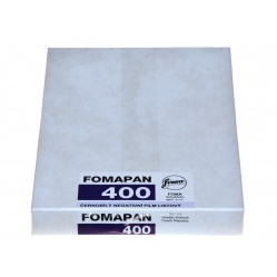 Foma Fomapan 400 format 4x5" 10,2x12,7 cm. 25szt. film klisza B&W