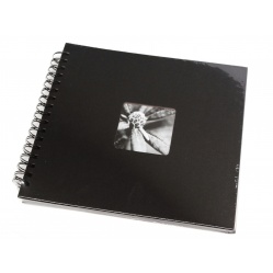 Hama Album Fine Art 28x24cm - 50 kartonowych czarnych stron z pergaminem - czarny