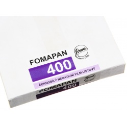 Foma Fomapan 400 format 4x5" 10,2x12,7 cm. 50szt. film klisza B&W